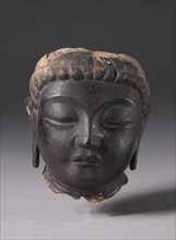 Head of Bodhisattva, 8th century. Japan, Nara Period (710-794). Dry lacquer with traces of gilding;