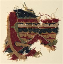 Fragment of a Large Hanging, 800s. Egypt, Tulunid period, 9th century. Tapestry weave: wool;