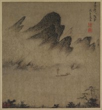 Landscape Ink-Play, 1300s. Fang Congyi (Chinese, active c. 1340-1380). Hanging scroll, ink and