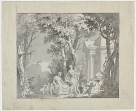 Classical Scene, 1775-1800. Circle of Francisco Vieira (Portuguese, 1765-1805). Pen and brown and