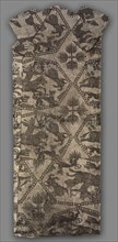 Fragment of a Caftan, 935-1055. Iran or Iraq, Buyid period, 10th-11th Century. Lampas weave, silk;