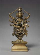Goddess Mahabhairavi, 1000s. India, Himachal Pradesh, 11th century. Bronze; overall: 22.2 cm (8 3/4