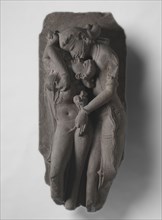 Lovers (Mithuna), 1000s. India, Madhya Pradesh, Khajuraho, Medieval period, Candella dynasty, 11th