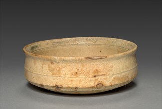 Bowl: Yellow Seto Ware, c. 1590. Japan, Aichi Province, Seto area kiln, Momoyama Period (1573-1615)