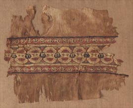 Fragment of a Tiraz-Style Textile, 1100s. Egypt, Fatimid period, 12th century. Tabby ground with
