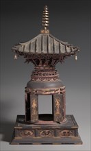 Many-Jeweled Stupa Reliquary (Tahoto shari yoki), early to mid 1300s. Japan, Kamakura period