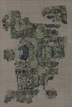 Fragment, 1300s. Egypt or Syria, Mamluk period, 1300s. Double cloth, tabby weave; silk; overall: 11