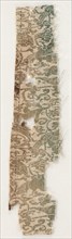 Fragment, 1100s. Egypt, Ayyubid, 12th century. Tabby with supplementary weft; silk; overall: 21.5 x