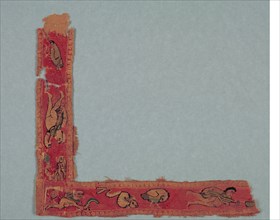Fragment from a Child's Tunic: Right Corner Band, 600s - 700s. Egypt, Umayyad period (?), 7th - 8th