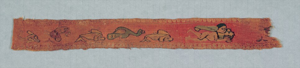 Fragment from a Child's Tunic: Clavus II, 600s - 700s. Egypt, Umayyad period (?), 7th - 8th century