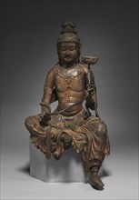 Miroku Bosatsu: The Future Buddha, mid 1200s. Japan, Kamakura Period (1185-1333). Wood with traces