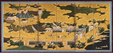 Views of Lake Biwa: Summer, first half of the 1600s. Circle of Kano Eino (Japanese, 1631-1697).
