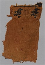 Fragment with Frieze of Birds, 400s - 500s. Egypt, Byzantine period, 5th - 6th century. Tabby