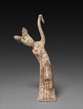 Female Dancer:  Tomb Figurine, 2nd half 7th Century. China, Tang dynasty (618-907). Earthenware