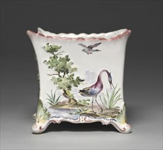 Flower Container, c. 1765. Sceaux Factory (French). Faience; overall: 12.1 x 13.7 cm (4 3/4 x 5 3/8
