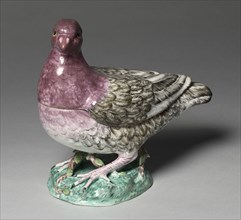 Tureen in the Form of a Pigeon, c. 1760. Sceaux Factory (French). Tin- glazed earthenware (faience)