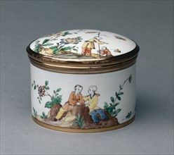 Box, c. 1740-1750. Chantilly Porcelain Factory (French). Tin-glazed soft paste porcelain with