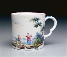 Cup, c. 1775. Sceaux Factory (French). Soft-paste porcelain; overall: 6.1 x 8.6 x 6.3 cm (2 3/8 x 3