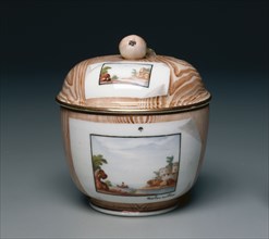 Covered Bowl, c. 1775. Niderviller Factory (French). Hard-paste porcelain with enamel and gilt
