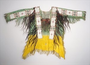 Hide Shirt, c. 1890. America, Native North American, Central Plains, Lakota Sioux, 19th century.