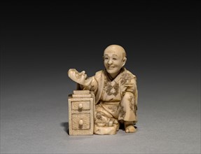 The Mask Maker, Late 1800s- Early 1900s. Japan, Late 19th- Early 20th century. Ivory; overall: 5.1