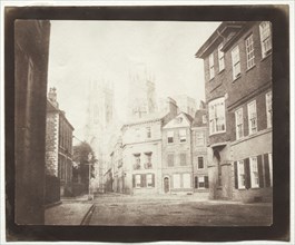 A Scene in York, 1845. William Henry Fox Talbot (British, 1800-1877). Salted paper print from