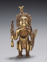 Figure of a Warrior, after 1325. Central Mexico, Tetzcoco?, Aztec, Post-Classic Period.