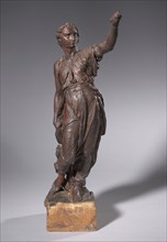 Model for an Angel, c. 1583-1584. Annibale Fontana (Italian, 1540-1587). Wax on a metal armature,