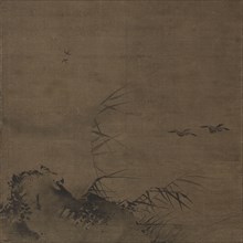 Waterfowl and Reeds, early 1200s. Attributed to Liang Kai (Chinese, mid-1100s-early 1200s). Hanging