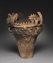 Flame-Style Storage Vessel, c. 2500 BC. Japan, Middle Jomon Period (c. 10,500-c. 300 BC).