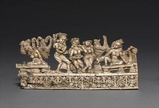 Ladies Entertained by Dancers, 1-200. Afghanistan, Begram, Kushan Period (1st century-320). Ivory;
