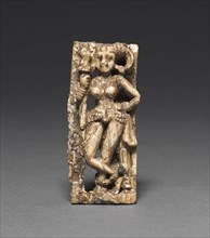 Young Woman with a Spear, c. 50-200. Afghanistan, Begram, Kushan period (c. 80-320). Ivory;