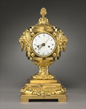 Clock, c. 1785. Robert Osmond (French, 1711-1789), Robert Robin (French, 1742-1799). Gilt bronze;