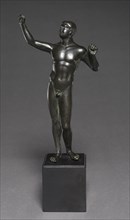 Wrestler, 100-30 BC. Greece, Greco-Roman Period, late Ptolemaic Dynasty. Bronze. solid cast, with