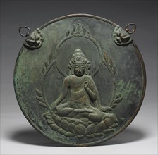 Votive Plaque with Image of Kannon, 1100-1185. Japan, Heian Period (794-1185). Bronze with repoussé