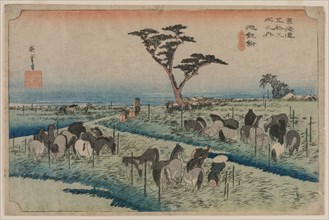 The Fifty-Three Stations of the Tokaido: Chiryu, 1833-1834. Ando Hiroshige (Japanese, 1797-1858).