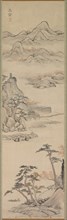 Landscape with Boaters, late 18th-early 19th century. Kenkado Kimura (Japanese, 1736-1802). Hanging