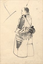 Dancer in a Fisherman's Costume. Kono Bairei (Japanese, 1844-1895). Ink on paper; overall: 38.7 x