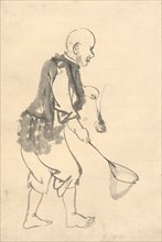 The Shrimp Fisherman. Kono Bairei (Japanese, 1844-1895). Ink on paper; overall: 39.7 x 26.7 cm (15