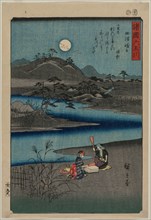 Cloth Fulling Jewel River in Settsu, from the series Six Jewel Rivers of the Various Provinces,
