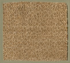 Textile with Tiny Leaves, 1275-1350. Central Asia, Mongol period, late 13th - mid-14th century.