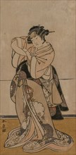 Actor Yamashita Yaozo. Katsukawa Shunsho (Japanese, 1726-1792). Color woodblock print; sheet: 30 x