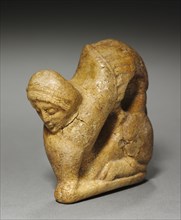 Sphinx, c. 500 BC. South Italy, Taranto, late 6th Century BC. Amber; overall: 5.8 x 2.3 cm (2 5/16