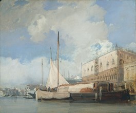 The Doge's Palace, Venice, 1826. Richard Parkes Bonington (British, 1802-1828). Oil on millboard;