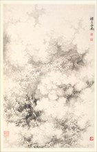 Dragon amid Clouds, 1788. Min Zhen (Chinese, 1730-after 1788). Album leaf, ink on paper; sheet: 29