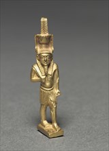 Nefertem Amulet, c. 500 BC. Lebanon, Syro-Phoenician, ealy 5th Century BC. Gold, lost-wax, solid