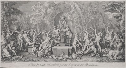 The Four Festivals:  Festival of Bacchus. Claude Gillot (French, 1673-1722). Etching and engraving