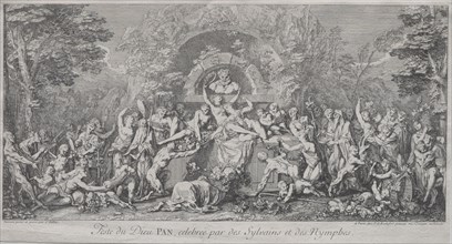 The Four Festivals:  Festival of the God Pan. Claude Gillot (French, 1673-1722). Etching and
