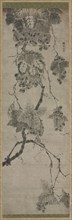 Grapes, 1500s-1600s. Korea or Japan, Joseon period (1392-1910) or Muromachi Period (1392-1573).