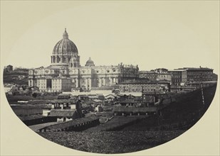 St. Peter's, 1858. Robert Macpherson (British, 1811-1872). Albumen print from wet collodion